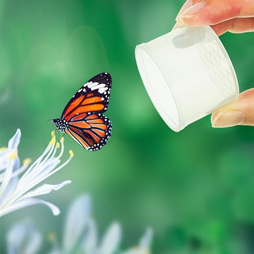 Sumind 20 Pcs Critter Keeper Bug Magnifier Insect Container with Lid - Bug Catcher Cage Science Nature Exploration Tools for Outdoor Adventure and School Field Trips