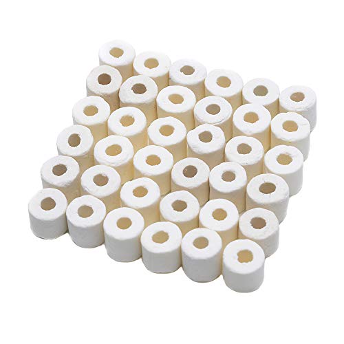 Aquarium Premier Bulk Bio Ceramic Rings Filter Media, 4 lbs | Fresh Water, Sea Water Fish Tank Canister Filter, Koi Fish Pond Reef Filter - size: 4 lbs