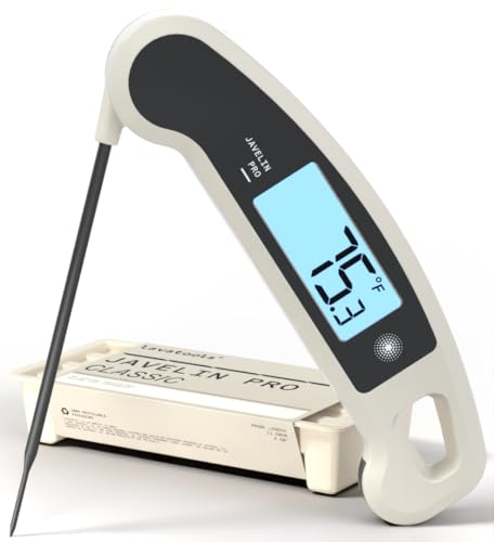 Lavatools Javelin® PRO Classic Ultra-Fast 2-Second Professional Digital Instant Read Meat Thermometer for Grill and Cooking, Auto-Rotating Backlit Display, IP65 Water Resistant – Panda - color: Panda