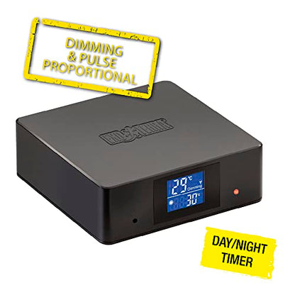 Exo Terra Thermostat for Reptile Terrariums | With Day and Night Timer and Dual Receptacles