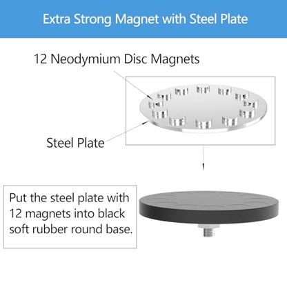 Heavy Duty Large Magnetic Hooks, Strong Magnet Hooks for Garden Tools,Hose,Straps,Steel Pegboard,Workshop,Anti-Scratch Extra Strong Magnetic Hook,Magnetic Cable and Tool Holder(2 Pack) - style: Large L/2 pack 26-130lbs
