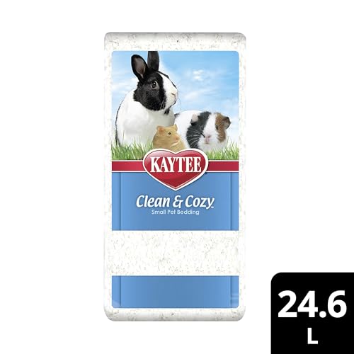 Kaytee Clean & Cozy White Paper Bedding, Made for Small Animals, 24.6 Liters - size: 24.6 Liter