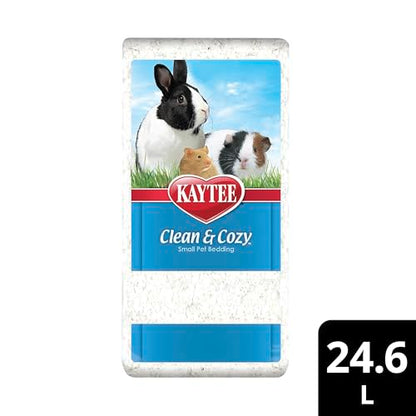 Kaytee Clean & Cozy White Paper Bedding, Made for Small Animals, 24.6 Liters - size: 24.6 Liter