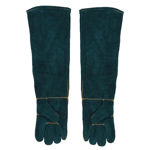 Animal Handling Gloves Bite Proof, Animal Handling Gloves, Animal Handling AntiBite Gloves Puncture & Scratch Resistant for Cat Dog Snake Falcon Grabbing Reptile (Large)