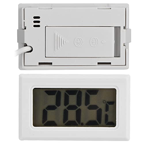 LICAEVEY Digital Thermometer, Mini LCD Temperature Meter with Probe Sensor, Precise Indoor Thermometer for Aquarium, Poultry Reptile Incubator, Switchable Celsius Fahrenheit, Long Wire