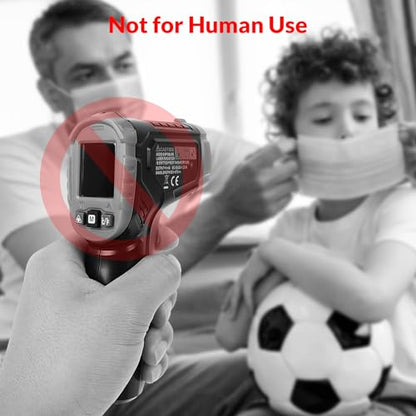 Infrared Thermometer Gun WG-127B, Digital IR Thermometer for Cooking, Candy, Food, Pizza Oven, Grill & Engine, Temp Reader -58℉~1112℉(-50℃~600℃) Non-Contact Temperature Gun (Not for Human)