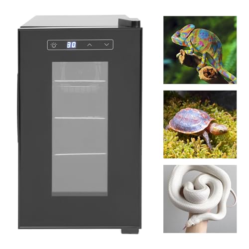 Reptile Egg Incubator, 23L Scientific Lab Cabinet Digital Incubators Cooling and Heating 10-40°C Temperature Control for Small Reptiles