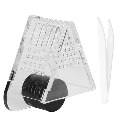 Aquarium Transparent Acrylic Feeding Container Fish Cone Feeder with Magnetic Suction Fish‑Box Feeder for Aquarium Accessories