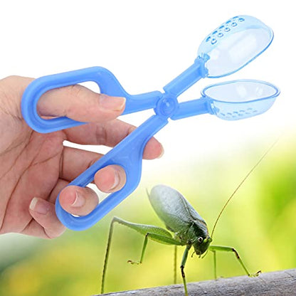 Reptile Feeding Tongs, Poop Scooper Cleaning Tool Reptile Feeding Tongs for Tortoise Lizard Frog Spider Tarantulas Gecko Crickets