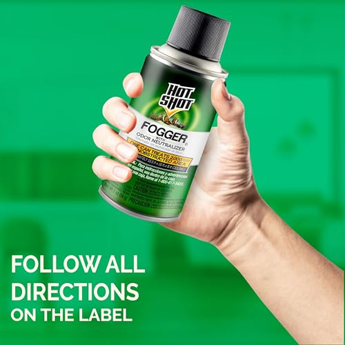 Hot Shot Indoor Fogger With Odor Neutralizer, 2-Ounce, 3 count - size: 1 Pack, style: Odor Neutralizer