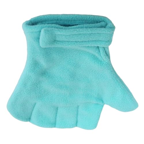 Animal Handling Gloves Gentle Touch Pet Protection Mittens | Small Animal Handling Protection Glove for Bunny Sugar Glider Bird Parrot Hedgehog Squirrel Reptile Snake Lizard Grooming - color: Blue
