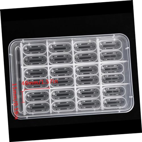 NOLITOY Compartment Isolation Box for Reptile Egg Incubation Hatching Box for Snakes Turtles Geckos and Lizards Easy to Clean and Manage
