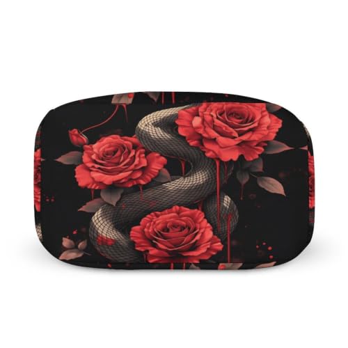 Snake And Rose Lunch Bag for Women Men | Insulated Lunch Box Leakproof Food Meal Containers Reusable Foldable 6L Capacity Lunch Tote Bags for Work Picnic Travel - color: Style 6
