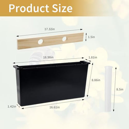 2 Pack 4L Bee Pro Feeder Beehive Frame Feeder Premium Beekeeping Feeder for Honey Bees,Deep Frame Water Feeder for Hive Tool Beekeeping Supplies - size: 4L-2Pack