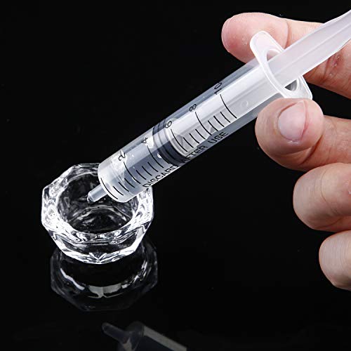 20 Packs Plastic Syringe with Measurement, Suitable for Measuring, Watering, Refilling - size: 10 ml