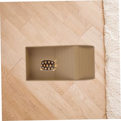 GANAZONO Multipurpose Turtle Bath Soaking Dish and Feeding Bowl for Reptiles Lightweight Portable Turtle Habitat Pool Easy Setup Suitable for Various