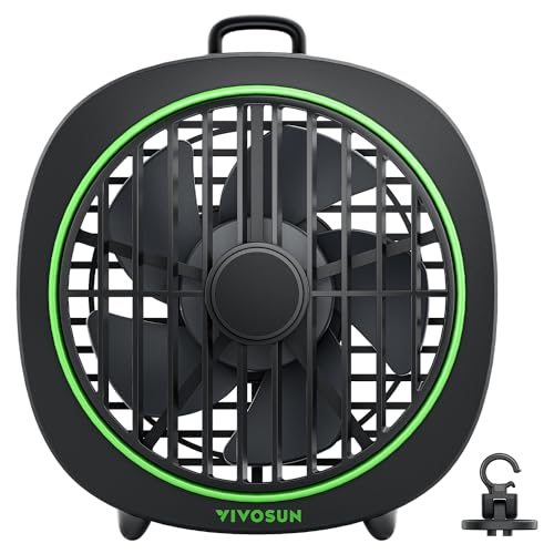 VIVOSUN AeroWave D4 Grow Tent Clip Fan with Detachable Hook, 4" Fan, 1-Pack | 3-Speed Strong & Quiet Airflow, Tent Fan with Adjustable Airflow Angle for Hydroponics, Circulation & Cooling - size: 4"-1 Pack