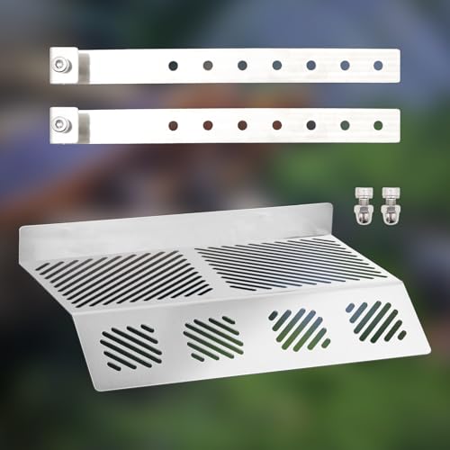 Turtle Tank Accessories, Height Adjustable Stainless Steel Hanging Basking Platform with Ramp, Tortoise Habitat Accessories, Turtle Basking Platform, Tortoise Climbing Ramp