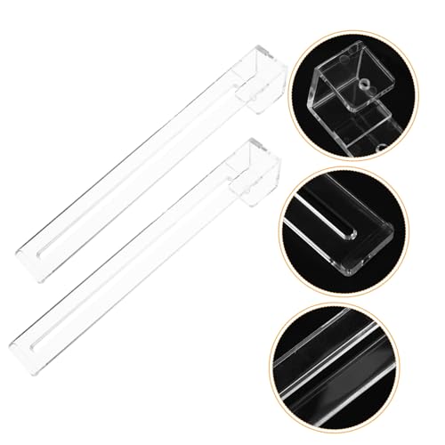MERRYHAPY 2pcs Adjustable Aquarium Hooks Fish Tank Plant Holders Plant Hanger for Aquarium Accessory for Fish Tank Reptile Basking Area