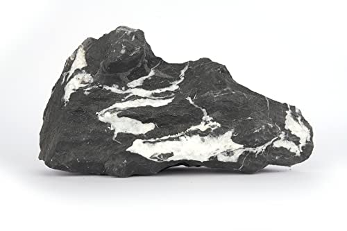Dark Seiryu Stone Aquascaping Rock 17lb Planted Aquarium Iwagumi | Dark veined texture; iwagumi aquascape - size: 08 Dark Seiryu Stones(3-11inch,17lbs)