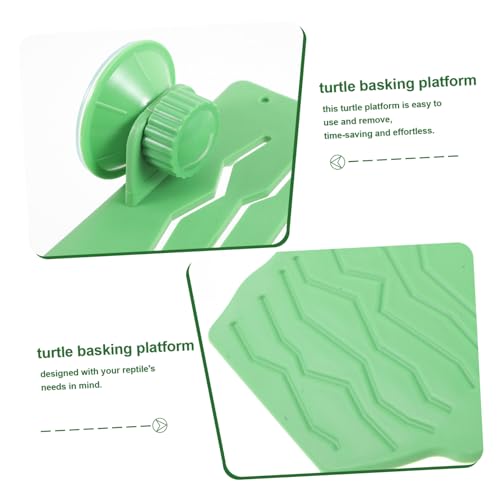 COLLBATH Turtle Basking Platform Cup Resting Terrace for Reptiles for Turtle Tanks and Amphibian Habitats and Easy to Install Tank Decor