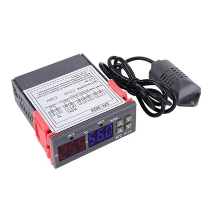 Temperature Controller STC 3028 12V Optional Integrated Sensor for Fermentation Reptile Incubation Home Brewing, 1°C Accuracy 0.1 Resolution Large Screen Display (110~240VAC) - size: 110~240VAC