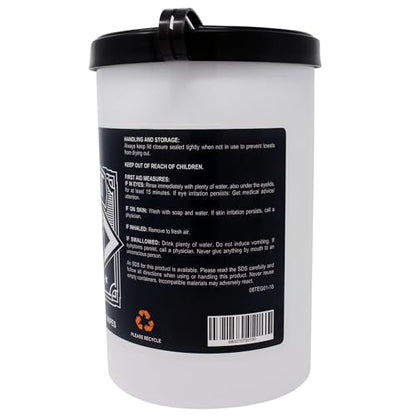 Eagle Grit Heavy Duty Cleaning Wipes – 72 XL Pre-Moistened Degreasing Hand & Tool Wipes – 10”x12” Industrial Strength Shop Towels – Removes Grease, Oil, Ink, Adhesives & Grime – USA Made