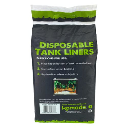 Komodo Reptile Terrarium Repti-Pads 30" X 12" Disposable Tank Liners | Absorbant - Keeps Tank Dry | Fits 20 Gallon Aquarium Habitat, 25 Pack - size: 20 Gallon(30" x 12")