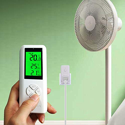 DIGITEN WTC100 Wireless Thermostat Outlet Digital Temperature Controller Plug-in Thermostat Cooling&Heating Remote Control Build-in Temp Sensor Greenhouse Thermostat Reptile Temperature Controller