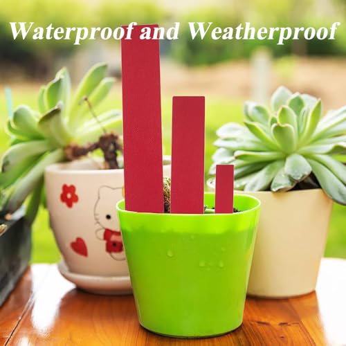 100 Pack Plant Labels- Waterproof Garden Markers, Durable Plant Tags for Seedlings,Vegetables，Indoor & Outdoor Gardening(Red) - color: Red