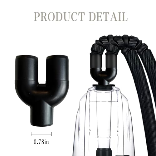 Extension Tube/Hose for COOSPIDER 380B and 500B Reptile Fogger, Accessories of Reptile Humidifier with Hose, Suction Cup, 2 in 1 Joint, Reptile Mister Parts for Reptiles Amphibians and Terrarium