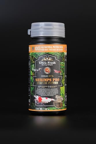 Ultra Fresh Shrimp Food, High Protein, Rich in Vitamins for Crystal, Caridina and Small Tropical Shrimp 2.04oz - size: 2.04 Ounce (Pack of 1)