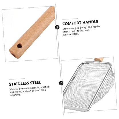 Sosoport Reptile Litter Scoop Durable Pet Litter Shovel for Easy Cleanup Comfortable Handle for Efficient Reptile Waste Management for Reptile Owners