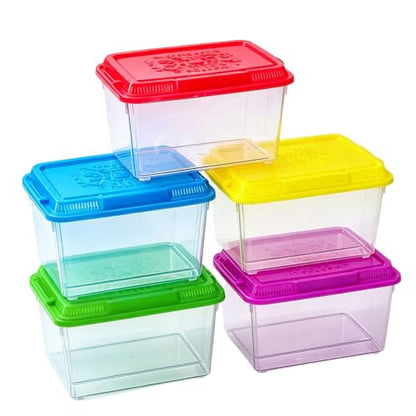 Portable Reptiles Tanks Box Including Feeding Port Observation Window for Lizards Breeding Case Large Lizards Habitat Box Featuring Ventilated Cover - size: 15x9x11cm