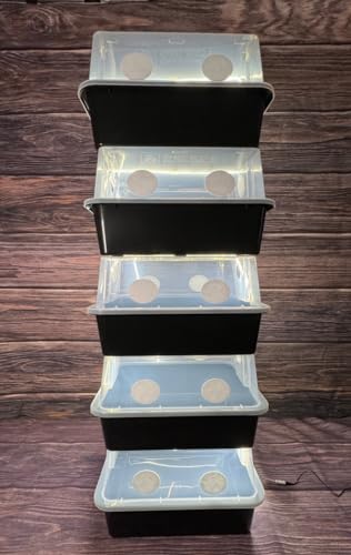Grower's Select 66Q Large Mushroom Monotub Fruiting Chamber with Filter Disks and Liner - size: 66 Quart