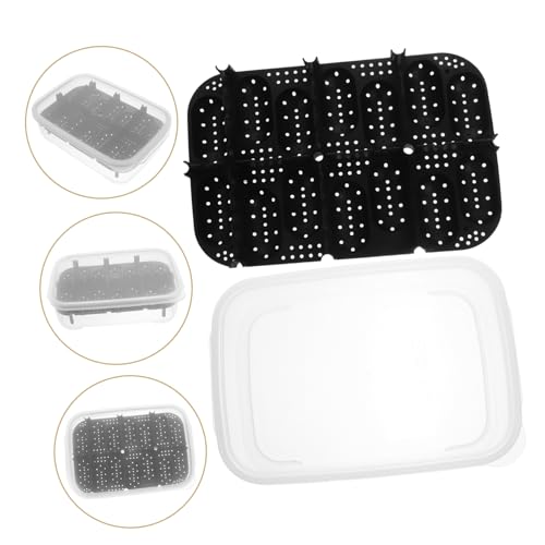 UPKOCH Premium Compartment Reptile Hatchery Box for Efficient Egg Incubation for Geckos Snakes and Lizards Durable and Reusable Breeding Box for Reptile Enthusiasts