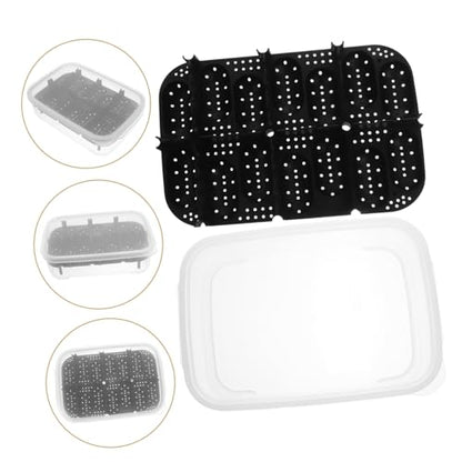 UPKOCH Premium Compartment Reptile Hatchery Box for Efficient Egg Incubation for Geckos Snakes and Lizards Durable and Reusable Breeding Box for Reptile Enthusiasts