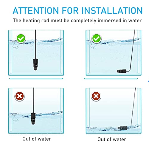 YukiHalu USB Powered Aquarium Heater, 10W Adjustable Mini Fish Tank Heater with External Temperature Controller, LED Display, Used for 0.5-1 Gallon Tank (10W USB Adapter) - size: 10 Watts (USB + adapter)