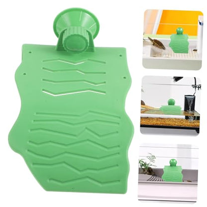 Turtle Basking Platform with Cup Tortoise Resting Terrace for Aquariums Easy Install Climbing Ramp for Reptiles Lightweight and Stable Design for Tanks