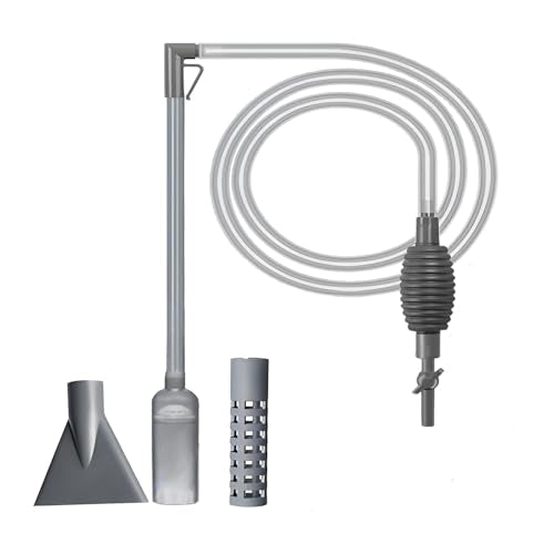 ZYFHOST Fish Tank Vacuum Gravel Cleaner, Aquarium Gravel Cleaner - Hand Siphon Pump as Fish Tank Hose Water Changer & Rock Cleaner & Sand Washing (5.6ft)