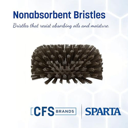 SPARTA Kettle Brush, Essential Scrubber with Flared Head for Cleaning Tanks and Kettles, 5.25" x 7.5", Brown - color: Brown