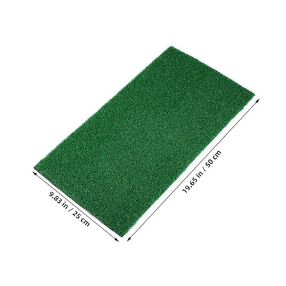 DECHOUS Artificial Grass Turf Turtle Basking Platform Simulated Aquatic Grass Lawn Turf for Turtle Tank, Aquarium, Fish Tank, Reptile Ramp Resting Basking, 19.7x9.8 Inch
