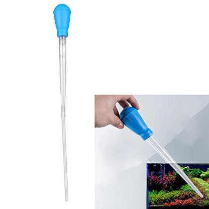 Fish Tank Cleaning Tools,Mini Manual Aquarium Dropper for Fish Tank(45cm) | Extendable Fish Tank Cleaning Waste Remover
