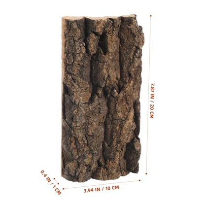 Didiseaon 3 Pcs Cork Bark Terrarium Background Decor, Reptile Tank Climbing Mat Wall Backdrop, Aquarium Fish Ornament for Lizard Gecko Snake Turtle 7.87X4.13X0.59In
