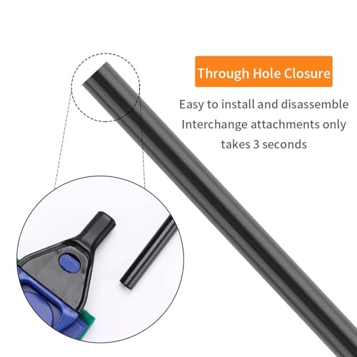 Fish Tank Cleaner Kit Detachable Algae Scraper Set | Aquarium Glass Tank Cleaning Kit for Turtles Reptile Betta Terrarium Wall Home