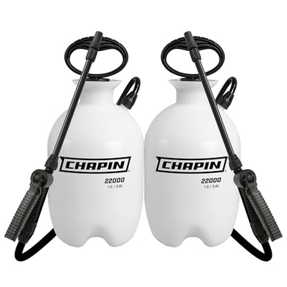 Chapin 1-Gallon Pump Sprayer, Easy Use for Home & Garden, 2pk | Durable lightweight tank; ideal for weed control, plant care and cleaning with adjustable nozzle, long hose and easy pump - size: 1 Gallon - 2 Value Pack
