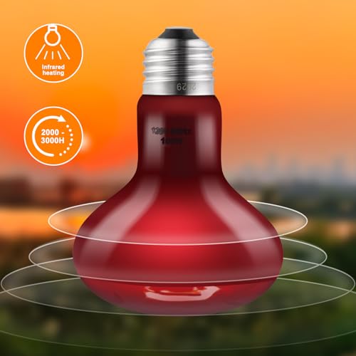 2 Pack 100W Reptile Heat Lamp Reptile Heat Bulbs | UVA Basking and Infrared Light Bulb Combo, Basking Light for Bearded Dragon, Turtles, Snake and Lizard - style: 100W Day & Night Heat Lamp