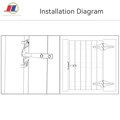Gate Latch, Outdoor Fence Gate Lock, Adjustable Strike | Heavy duty outdoor gate latch with adjustable strike plate for wood fences and metal gates; for garden, yard and farm use. - size: Latch