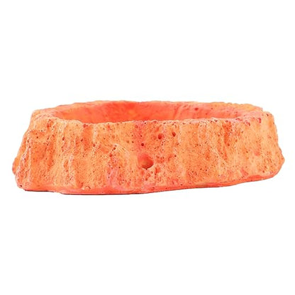 LIOOBO Crawling Food Dish for Lizards Reptile Feeder Odorless Reptile Supplies Water Storage Basin Pet Food Container Lizard Tank Accessories