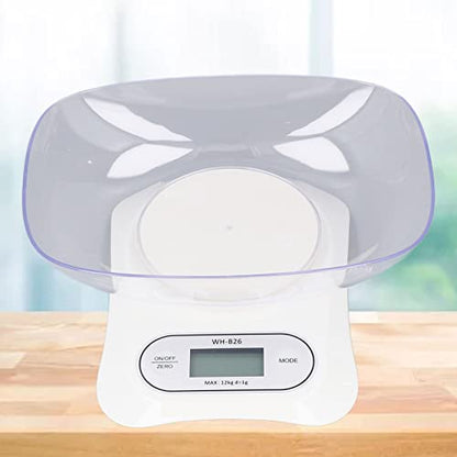 Digital Gram Scale, Small Jewelry Scale with Weighing Bowl and Insulated Silicone Mat, Gram Scale with USB Cable with Timer and Countdown Function, Digital Herb Scale for Food, Mini Reptiles